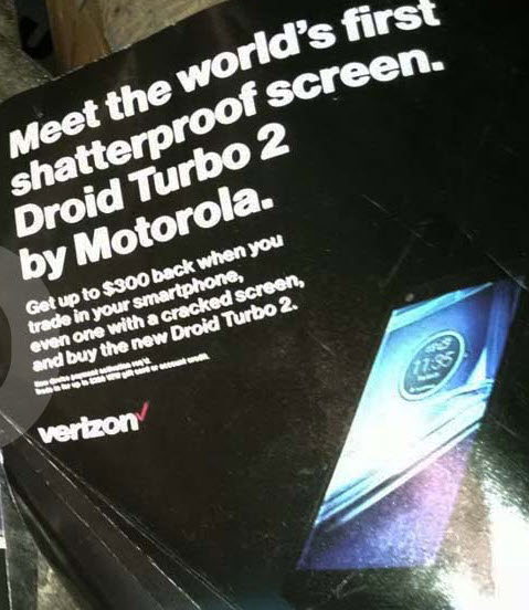 Motorola рекламирует Droid Turbo 2, как первый в мире смартфон с небьющимся экраном